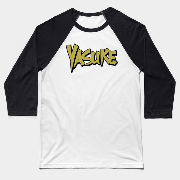 Yasuke Logo Baseball T-Shirt by kmpfanworks